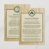 D'accompagnement Carte d'information sur le Mariage et le flambage  (Devant / Derrière)