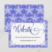 D'accompagnement Carte d'information sur le site Web de mariage hiv (Devant / Derrière)