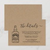 D'accompagnement Carte d'information sur le whisky (Devant / Derrière)