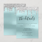 D'accompagnement Carte d'information sur les détails du mariage (Devant / Derrière)