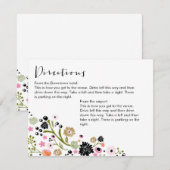 D'accompagnement Carte d'information sur les directions du bouquet  (Devant / Derrière)