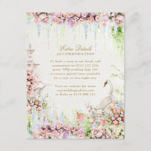 D'accompagnement Carte d'information sur l'hébergement pour mariage