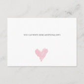 D'accompagnement Carte d'informations client Watercolor (Dos)