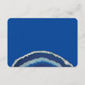 D'accompagnement Carte d'informations sur le Mariage bleu marine | (Dos)