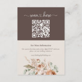 D'accompagnement Carte d'informations sur le Mariage de fleurs de t (Dos)