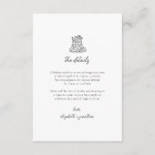 D'accompagnement Carte d'informations sur le Mariage de gâteau à ma (Devant)