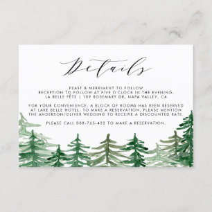 D'accompagnement Carte d'informations sur le Mariage romantique Wat
