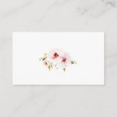 D'accompagnement Carte d'inscription de mariage florale avec code Q (Dos)