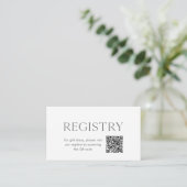D'accompagnement Carte d'inscription de mariage florale avec code Q (Debout devant)