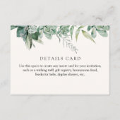 D'accompagnement Carte d'insertion avec détails de succulentes et d (Devant)