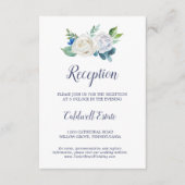 D'accompagnement Carte d'insertion classique Fleurs blanches (Devant)