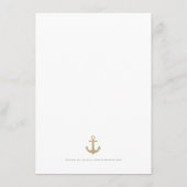 D'accompagnement Carte d'insertion couleur bleu marine blanche (Dos)