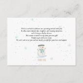 D'accompagnement Carte d'insertion d'affichage de douches Snowman m (Devant)