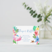 D'accompagnement Carte d'insertion de baby shower tropical de tombo (Debout devant)