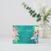 D'accompagnement Carte d'insertion de baby shower tropical de tombo (Debout devant)