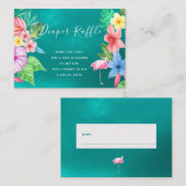 D'accompagnement Carte d'insertion de baby shower tropical de tombo (Devant / Derrière)