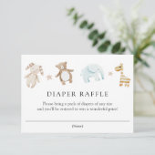 D'accompagnement Carte d'insertion de barrette de baby shower (Debout devant)