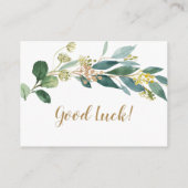 D'accompagnement Carte d'insertion de caleçon vert (Dos)