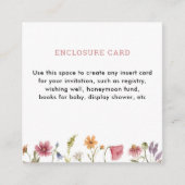 D'accompagnement Carte d'insertion de carré de fleurs sauvages de j (Devant)