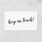 D'accompagnement Carte d'insertion de changement d'adresse élégante (Dos)