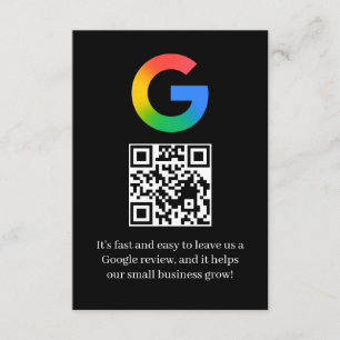 D'accompagnement Carte d'insertion de code QR pour les avis Google