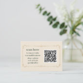 D'accompagnement Carte d'insertion de code QR pour petites entrepri (Debout devant)