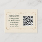 D'accompagnement Carte d'insertion de code QR pour petites entrepri (Devant)