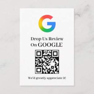 D'accompagnement Carte d'insertion de commentaires QR pour entrepri