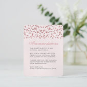 D'accompagnement Carte d'insertion de Confetti Mariage de look Part (Debout devant)