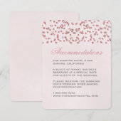 D'accompagnement Carte d'insertion de Confetti Mariage de look Part (Devant / Derrière)