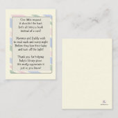 D'accompagnement Carte d'insertion de demande de carnet de baby sho (Devant / Derrière)