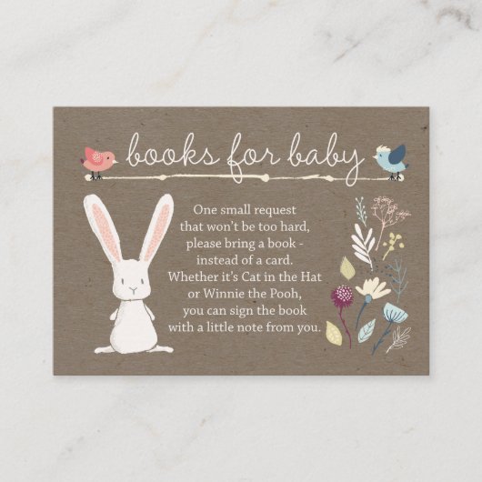 D'accompagnement Carte d'insertion de demande de livre - Apporter u (Devant)