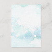 D'accompagnement Carte d'insertion de détails de mariage à l'aquare (Dos)