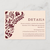 D'accompagnement Carte d'insertion de détails de mariage mexicain e (Devant)