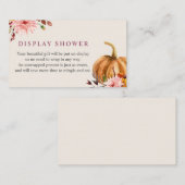 D'accompagnement Carte d'insertion de douche d'affichage pour bébé  (Devant / Derrière)