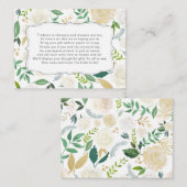 D'accompagnement Carte d'insertion de douche nuptiale avec écran ve (Devant / Derrière)