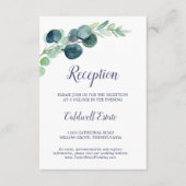 D'accompagnement Carte d'insertion de la réception Eucalyptus et ve (Devant)