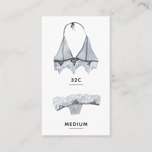 D'accompagnement Carte d'insertion de lingerie de mariage (Devant)