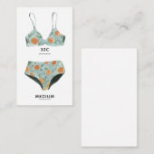 D'accompagnement Carte d'insertion de lingerie de plage (Devant / Derrière)