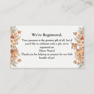 D'accompagnement Carte d'insertion de liste de naissance pour Baby
