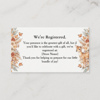 D'accompagnement Carte d'insertion de liste de naissance pour Baby