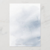 D'accompagnement Carte d'insertion de mariage bleu foncé (Dos)