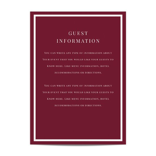 D'accompagnement Carte d'insertion de mariage Brushed Overlay