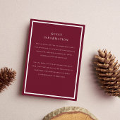 D'accompagnement Carte d'insertion de mariage Brushed Overlay