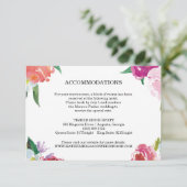 D'accompagnement Carte d'insertion de Mariage d'aquarelle florale m (Debout devant)