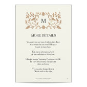 D'accompagnement Carte d'insertion de Mariage de page de chapitre v