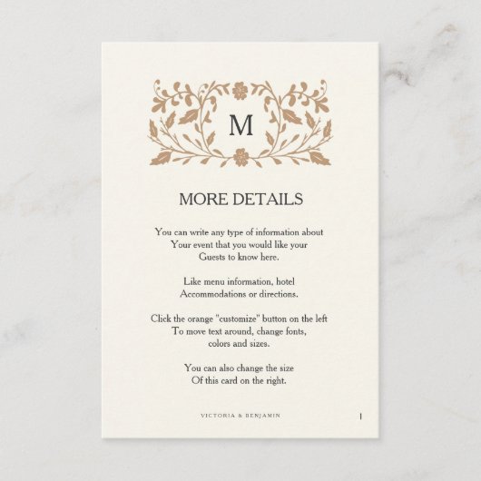 D'accompagnement Carte d'insertion de Mariage de page de chapitre v (Devant)