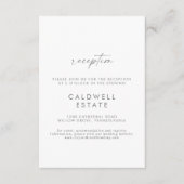 D'accompagnement Carte d'insertion de mariage de script d'argent mo (Devant)