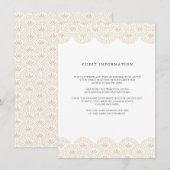 D'accompagnement Carte d'insertion de mariage Deco Seigaiha (Devant / Derrière)