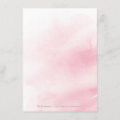 D'accompagnement Carte d'insertion de mariage floral brun de la mar (Dos)